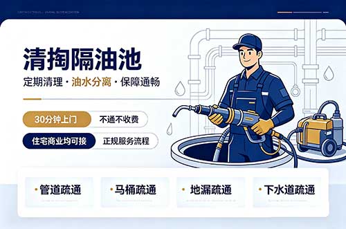嘉兴清掏隔油池